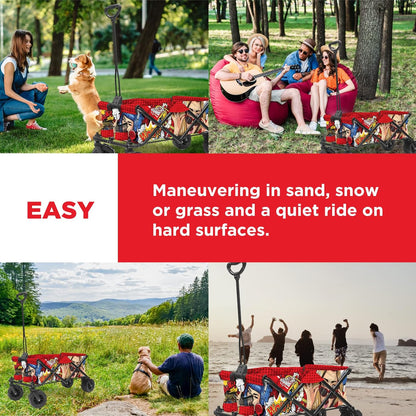 Creative Outdoor Original Folding Wagon All-Terrain Wheels