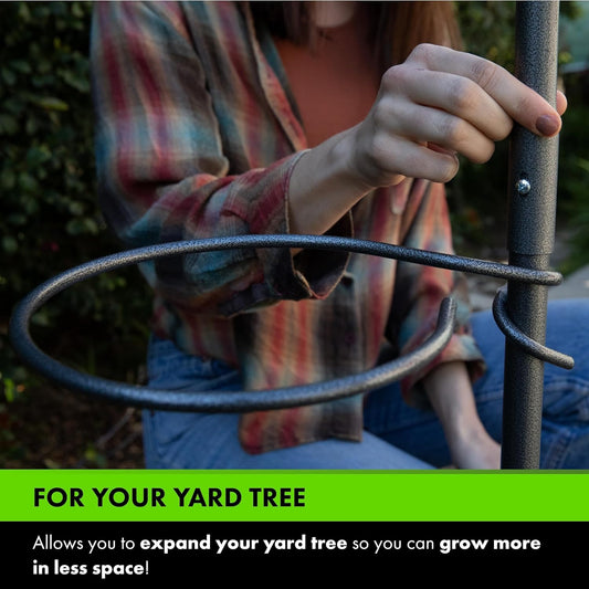 Yard Butler Yard Tree Supplies - Beautiful Home Decor for Garden, Lawn, or Indoors - Perfect for Hanging Plants, Bird Feeders, Laterns, or Wind Chimes, Tree Ring