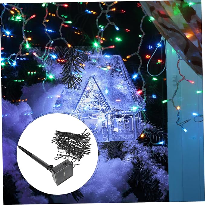 Solar String Lights Outdoor LED Solar Powered Garden Decor Warm White for Patio Fence Balcony for Use