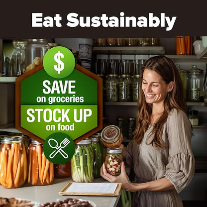 HOME GROWN 𝗨𝗦𝗔 𝗣𝗥𝗘𝗠𝗜𝗨𝗠 25 Heirloom Vegetable Seeds Kit - 12,000+ NON-GMO Seeds for Planting Vegetables, Survival Garden Seed Vault, Tomatoes Carrots Beans Kale Peppers, Indoor Outdoor Garden