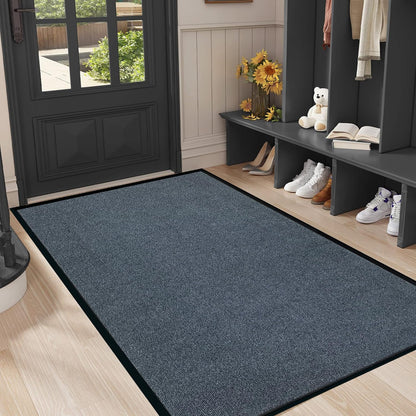 Heavy Duty Doormat, 3'x10' Indoor Outdoor Entry Rug, Commercial Entrance Mat with Rubber Border, Durable Welcome Mat, Rubber Backing Non Slip Doormat for Entryway, Large Garage Floor Mat