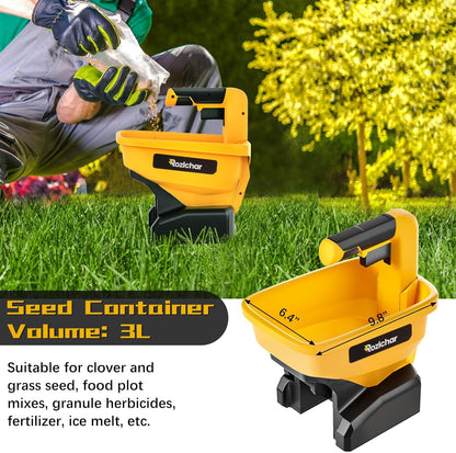 Rozlchar Power Spreader Compatible for Dewalt 20V/60V Battery, Seed Spreader for Year-Round, Covers Up to 5,000 sq. ft.(Tool Only, No Battery)
