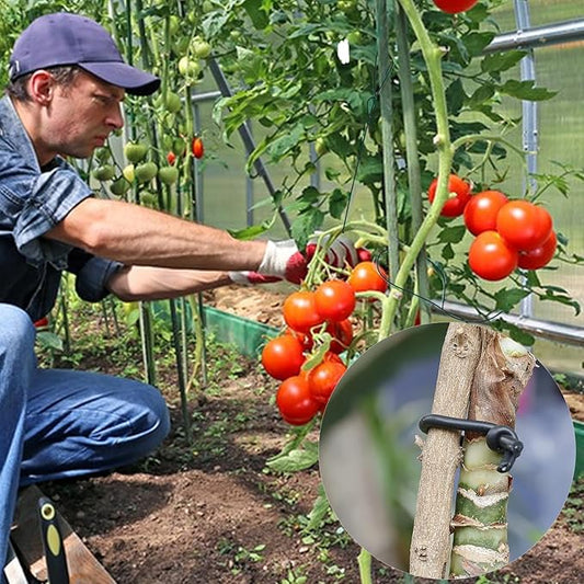 101 Feet Soft Plant Ties Black Plant Twist Ties, Plant ties for Support. for Plants Gardening Office Home, TPR Flexible Garden Ties Supplies with 3mm Diameter