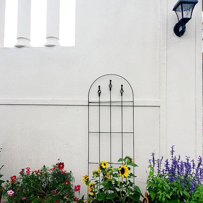 48" H x16 W Trellis,Black Garden Metal Vine Sturdy Trellises for Outdoor Climbing Plants Support Structures B (121cm) 2Pack