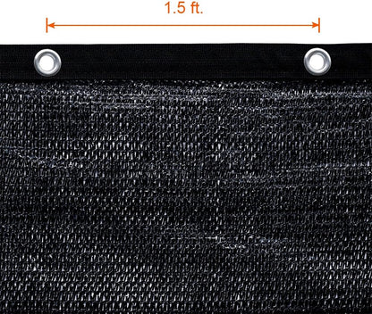 Agfabric 60% Shade Cloth 10X 20ft Sun Shade Fabric Greenhouse Shade Cloth Cover with Grommets Black