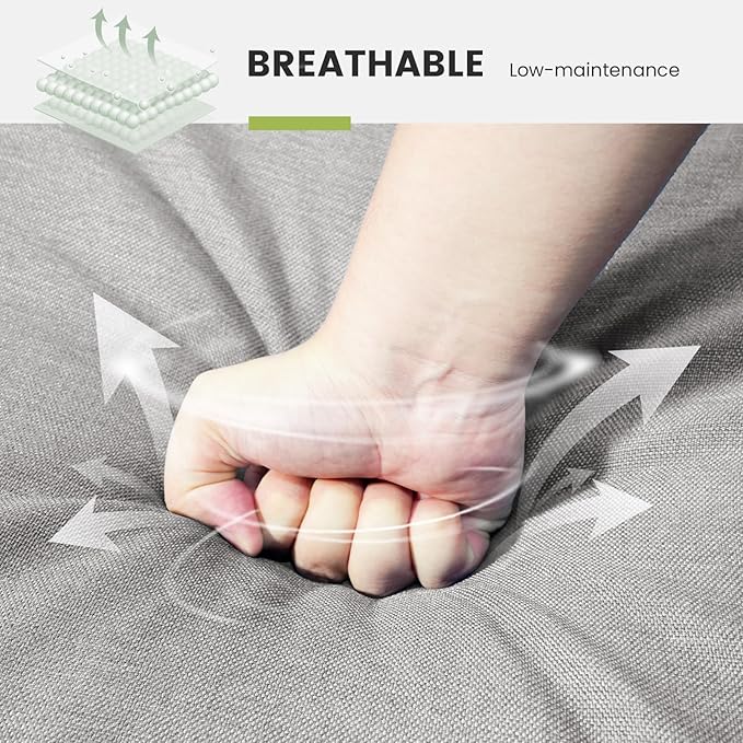 Outdoor Chair Cushions for Patio Furniture - 1 Pack Outside High Back Thick Water-Resistant Cushion 22x24 with Zipper Cover for Wicker Glider Rocking Chairs Loveseat Couch – Beige/Buckle