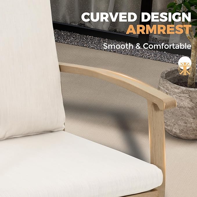 HAPPATIO Aluminum 9 Piece Patio Dining Sets, Outdoor Dining Set for 8, Patio Furniture Sets, 2 Swivel Dining Chairs, 6 Dining Chairs, Aluminum Furniture Set for Patio, Yard (Beige)