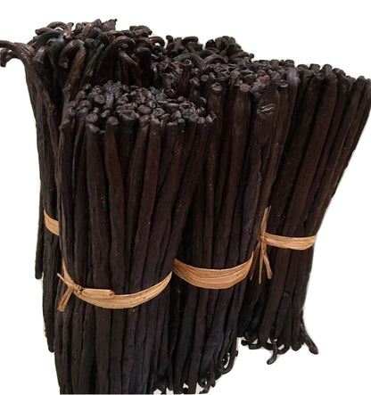 8oz Madagascar Organic Vanilla Beans Grade A. Certified USDA Organic. Fresh 6"-8" for Cooking, Baking and Extract by FITNCLEAN VANILLA| 0.5 lb Bulk NON-GMO Whole Bourbon Gourmet Pods.