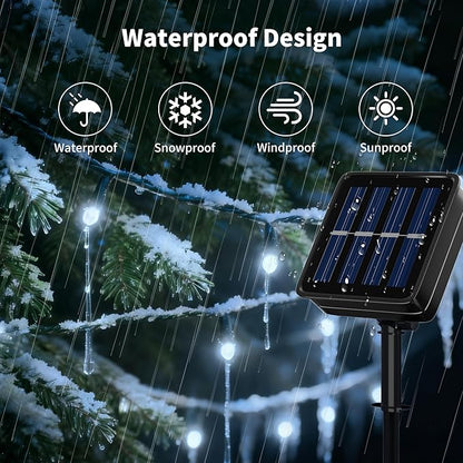 [6 Pack] Solar Christmas Lights Outdoor, 236 FT 600 LED Solar Twinkle Light Outdoor with 8 Modes & Memory Function, Waterproof Chrismas Lights for Xmas Tree Party Decorations