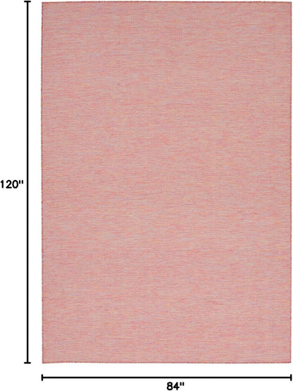 Nourison Home Positano Indoor/Outdoor Rainbow 7' x 10' Area Rug, Easy Cleaning, Non Shedding, Bed Room, Living Room, Dining Room, Backyard, Deck, Patio (7x10)