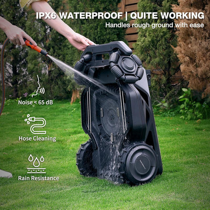 Robot Lawn Mower 21.9V 15000mAh 328.5Wh, 65% Slope, 2400㎡ Mowing Area, AI Vision & RTK Auto-Mapping, 1.18"-3.54" Cutting Height, Smart Collision Avoidance, APP Control, IPX6 Waterproof