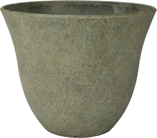 Classic Home and Garden Honeysuckle Resin Planters - Lightweight Indoor & Outdoor Plant Pots - UV-Resistant Plastic Flower Pots - Pot Planters for Flowers & Herbs (15" Fossil)