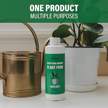 Humboldts Secret Everything Indoor Plant Food with Kelp | Liquid Concentrate Indoor Plant Fertilizer 3-3-3 All Purpose Plant Food for House Plants (8 Ounce)