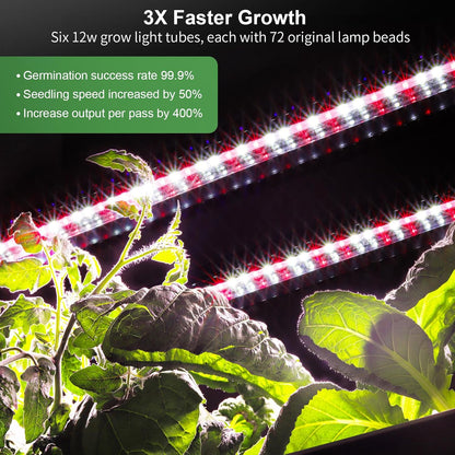 Growell Hydroponics Growing System Kit, 90 Pods Vertical Indoor Garden with LED Grow Light, Auto Circulating Water System & WiFi Smart Plug, Indoor Gardening System for Vegetable Fruit Herb