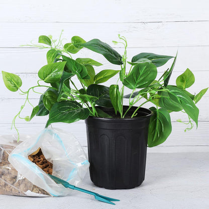 JERIA 50-Pack 1 Gallon Flexible Plant Nursery Pots with 50Pcs Plant Labels,Thickened Soft Plastic Seedling Pots,Seed Starting Pot Flower Plant Container for Succulents，Seedlings