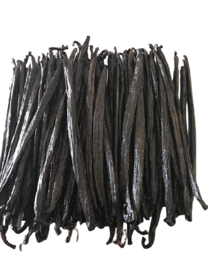 2oz. Tahitian Vanilla Beans Grade B Extract Exclusive (1/8 Lb) Bulk|4"-5" Whole Natural Raw NON-GMO PODS by FITNCLEAN VANILLA