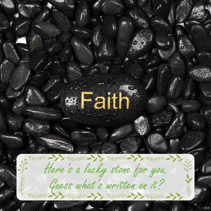 20lbs Black Natural River Rocks, High-Polished Pebbles for Plants Garden, 0.3-0.8 inch Decorative Stones, Ideal for Fish Tank, Vases, Home Decor and Garden Landscaping,Black