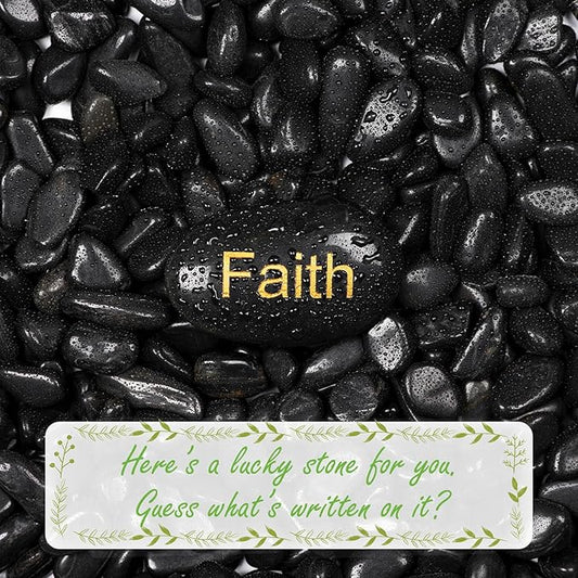 11lbs Natural River Rocks, High-Polished Pebbles for Plants Garden, 1-2 inch Decorative Stones, Ideal for Fish Tank, Vases, Garden Landscaping Rocks Landscaping, Black