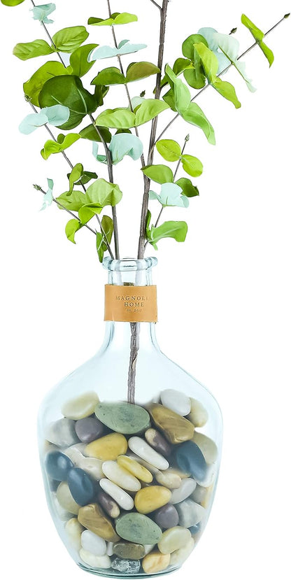 5 lbs Approx. 38 River Rocks Stones for Plants Pebbles for Indoor Plants | Aquarium Fish Tank Rocks | Polished Decorative Rocks for Vases (2-3 Inches)