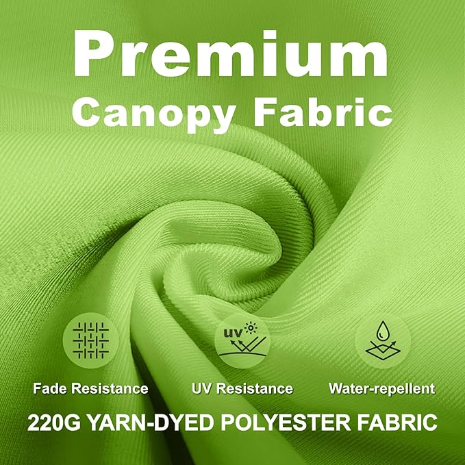 11FT Cantilever Umbrella with Base Large Curvy Outdoor Aluminum Offset Umbrella w/ 360° Rotation, UV Resistant Canopy for Patio, Garden, Backyard, Apple Green