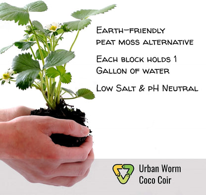 Urban Worm Coco Coir Soil Amendment and Bedding