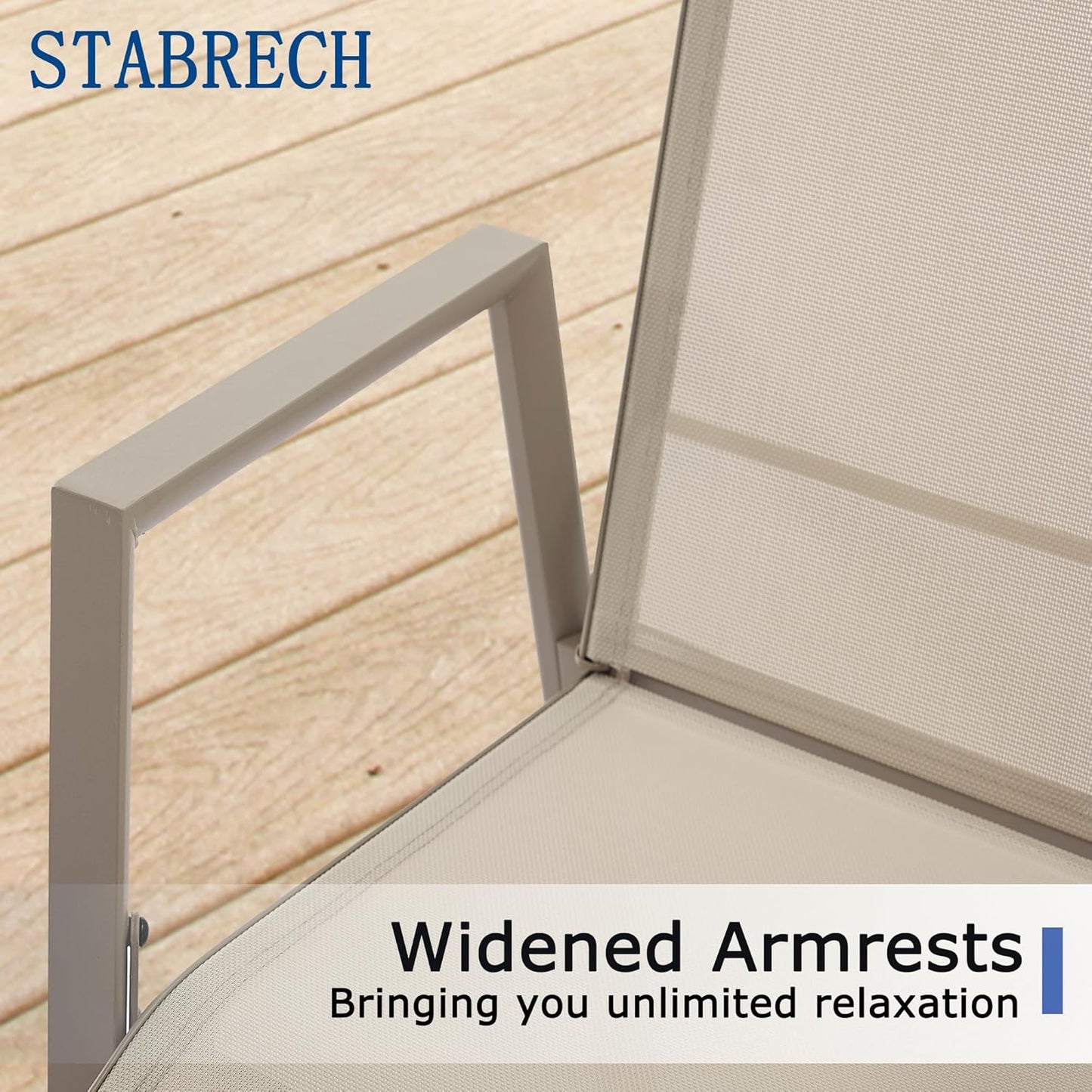 Outdoor Patio Chairs Set of 2, Ivory Beige Stackable Outdoor Chairs, Lightweight Patio Set with High Back, Metal Dining Chair for Lawn, Garden, Yard and Deck