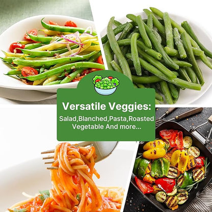 Contender Bush Green Bean Seeds, Approx 13g - Non-GMO Heirloom Green Beans Planting for Outdoor Home Vegetable Garden