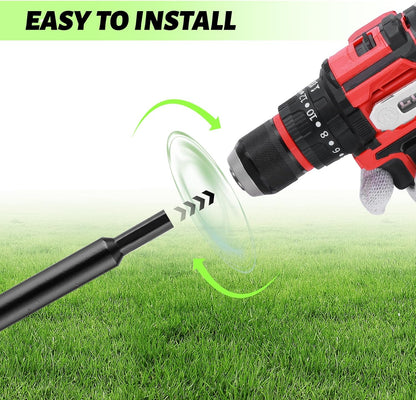 ERYTLLY Auger Drill Bit for Planting 2.5 x16.5inch,Garden Auger Spiral Bulb Planter Tool for Umbrella Holes Post Hole Digger - Compatible with 3/8 inch Hex-Shank Drill