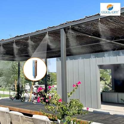 High Pressure Misting System, 750PSI Piston Pump Patio Mister System with Remote Control and 0.008" 7 Nozzles, DIY Misters for Cooling Outdoor Backyard, Dining Areas, Patio Lounging Zones