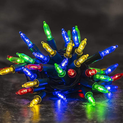 Dazzle Bright Battery Operated 50 LED Mini String Lights (Multi-Colored, 1 Pack)
