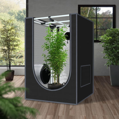 2x2 Grow Tent 24"x24"x36" Grow Tents 600D Mylar Hydroponic Indoor Plants Growing Tent with Floor Tray Grow Room