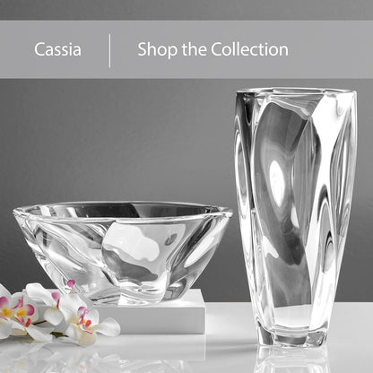 Mikasa Cassia Crystal Glass Vase, 12 Inch
