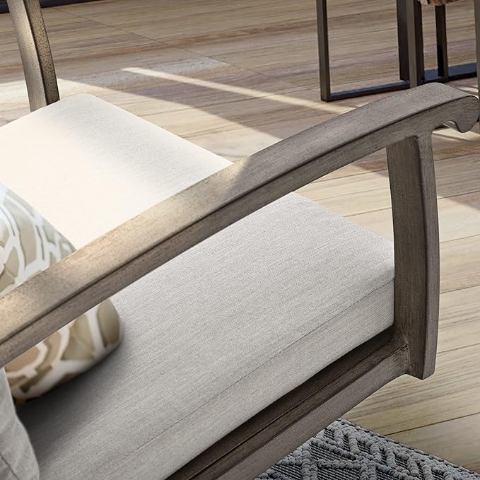 HAPPATIO Aluminum 9 Piece Patio Dining Set, Outdoor Swivel Dining Chairs and Dining Table, Aluminum Outdoor Dining Set for 8, Patio Dining Furniture with Washable Cushions (Gray)