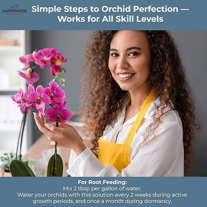 Liquid Orchid Fertilizer Concentrate 3-1-2 with Micronutrients Orchid Care Made Easy (8 OZ)