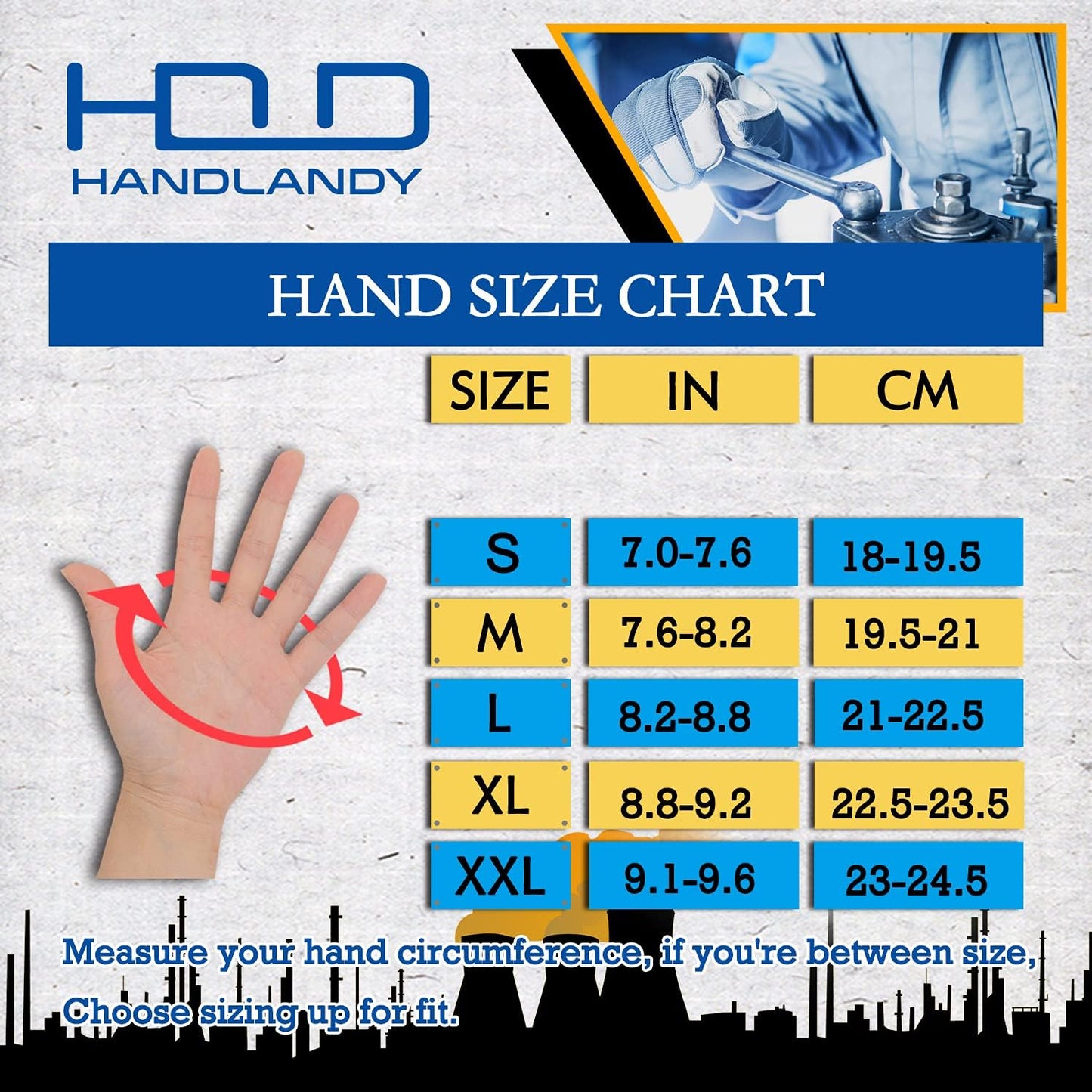 HANDLANDY Leather Work Gloves for Men & Women, Reinforced Durable Garden Gloves, Cowhide Working Glove for Gardening