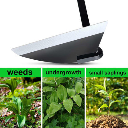 Japanese Wide Blade Garden Tool - Premium Quality Hand Hoes/Weeding Sickle is Very Sharp for Quick Work