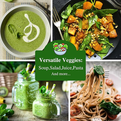 Bloomsdale Spinach Seeds, Approx 353 Seeds Heirloom Non-GMO, USA Supplier Seeds for Planting, Fast Growing for Gardens, Indoors or Outdoors