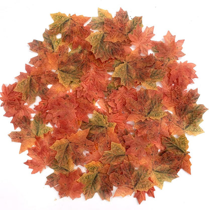 90 Pcs Edible Fall Leaves Gold Leaf Cupcake Toppers, For your Party Cake Toppers Decoration