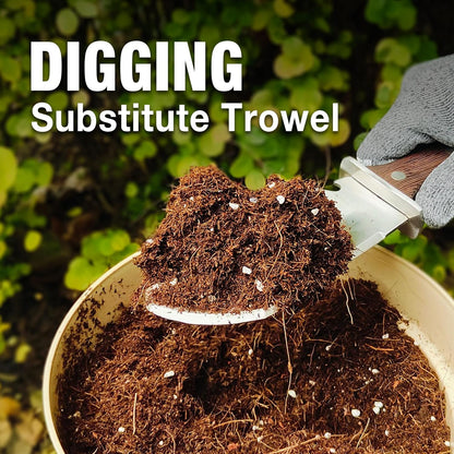 4-in-1 Hori Hori Garden Knife Heavy-Duty Small Gardening Trowel, for Quick Digging, Cutting, Weeding