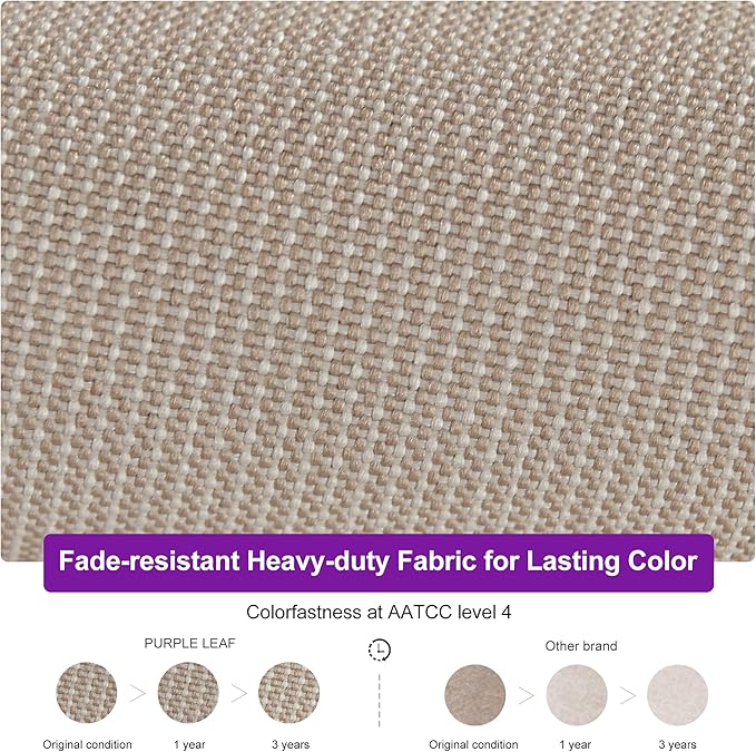 PURPLE LEAF 10' x 13' Cantilever Patio Umbrella Outdoor Umbrella with 330lbs Base Large Rectangular Windproof Offset Umbrella for Pool Deck Garden, Sand Dune