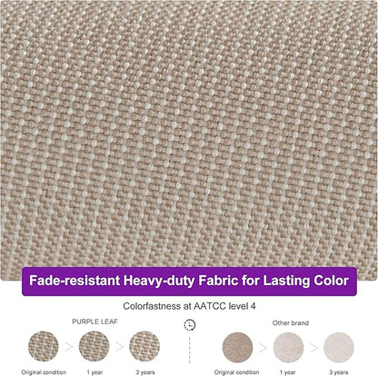 PURPLE LEAF 10' x 13' Cantilever Patio Umbrella Outdoor Umbrella with 330lbs Base Large Rectangular Windproof Offset Umbrella for Pool Deck Garden, Sand Dune