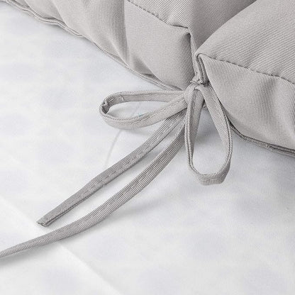 ARTPLAN All Weather Chair Outdoor Cushions Wicker Tufted Pillow with Back for Outdoor Furniture