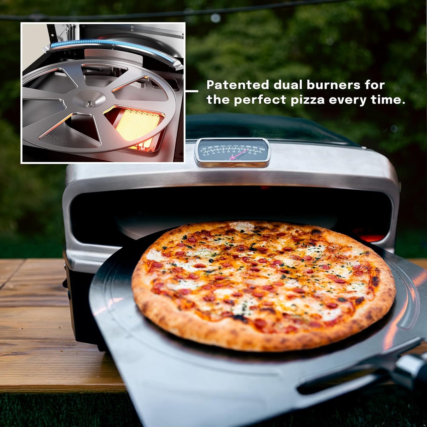 Halo Versa 16 Propane Gas Outdoor Pizza Oven with Rotating Cooking Stone | Portable Appliance for all Outdoor Kitchens