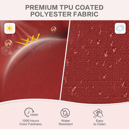 Aoodor 19" x 19" x 5" Tufted Outdoor Chair Cushions, Water Resistant & Fade Resistant Polyester Dining Chair Pads with 2 Straps for Patio Furniture, Set of 4