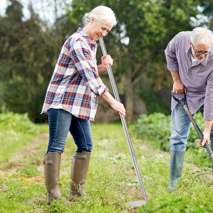 Japanese Weeding Sickle Hoe,Adjustable Long Handle Standing Hoe Graden Tool,Angular Weed Sickle Garden Tool,Action Hoe for Weeding and Planting