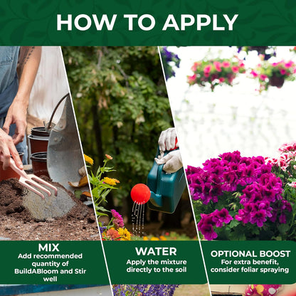 BuildASoil Vegan Bloom Booster & Flower Fertilizer – Organic Hydrangea & Rose Fertilizer Plant Food, Bloom Booster Fertilizer for Outdoor Gardens & Houseplants – Natural Soil Flower Food, 5 LB Bag