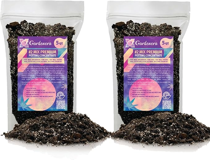 Gardenera Organic Photoperiod Plants Potting Soil Mix - Perfect Balance of Nutrients, Drainage, and Aeration for Thriving Photoperiod Plants - 10 Quart