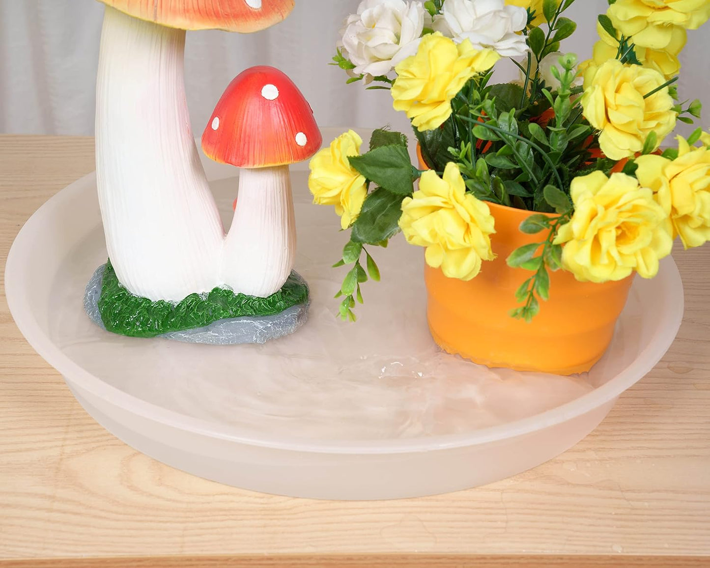 6 Pack of 12 inch Plant Saucer Clear, Heavy Duty Plastic Plant Saucer 12 inch Round, Durable Plant Tray for Pots, Plant Saucers for Indoors, Plant Trays for Planter 10"/11"/12" (12", Clear)