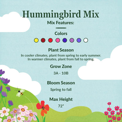 Ferry-Morse Hummingbird Mix Bulk Flower Seeds, 1lb
