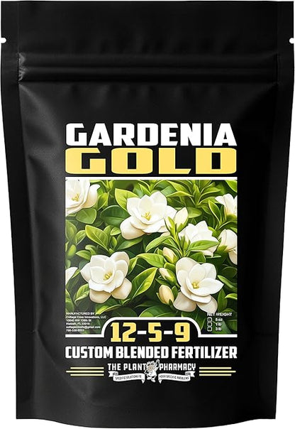 Fertilizer Commercial Grade | Gardenia Gold 12-5-9 | 1 Pound | Custom Professional Mix | Acid-Loving Plants | Controlled-Release Formula | Enhances Blooms & Foliage | Gardenias, Azaleas & Camellias